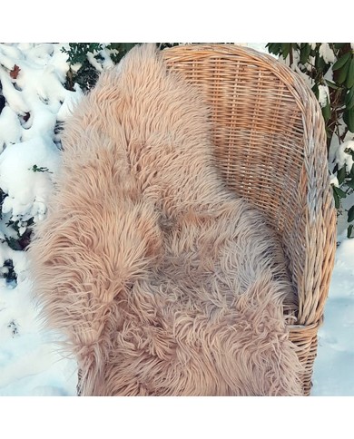 Imitatie Beige Schapenvacht Imitatie Beige Schapenvacht