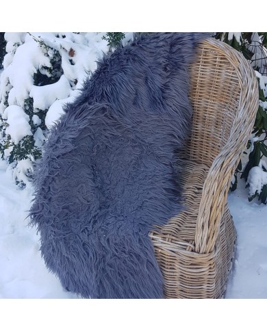 Grey Faux Sheepskin Rug