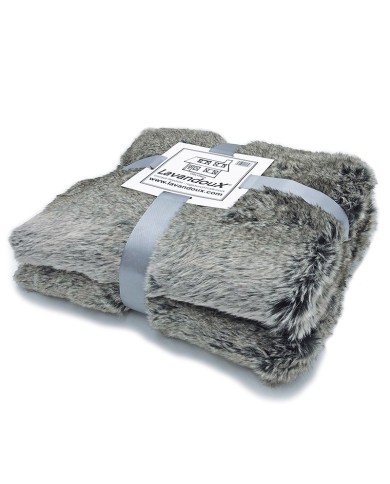 Imitatie Bont Plaid Grijs 130x170 Imitatie Bont Plaid Grijs 130x170