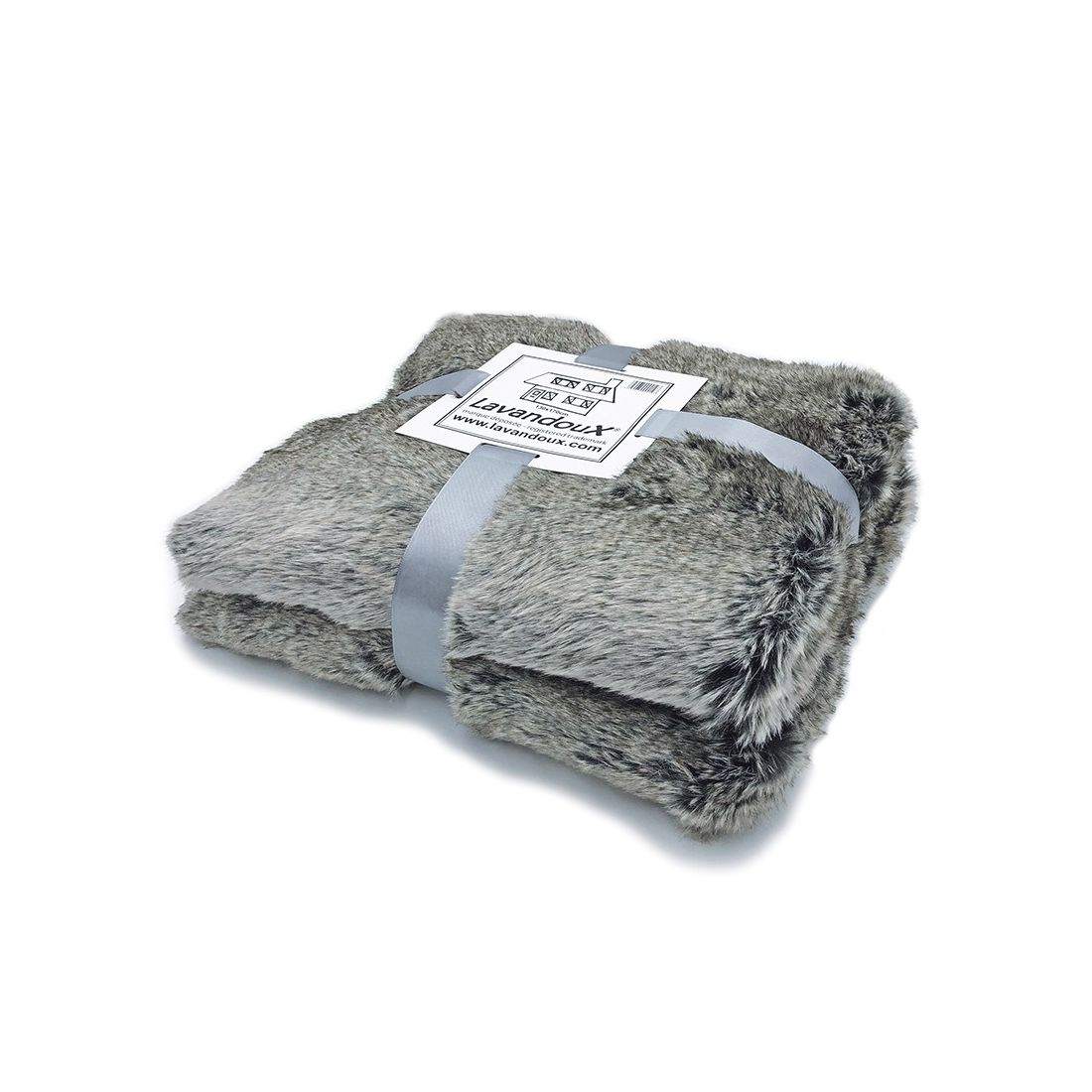 Imitatie Bont Plaid Grijs 130x170