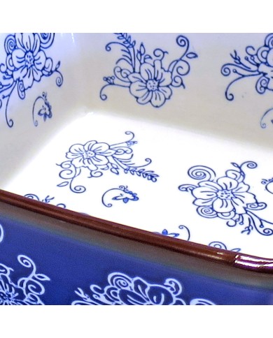 Ovenschaal Wit en Blauw Ovenschaal Wit en Blauw