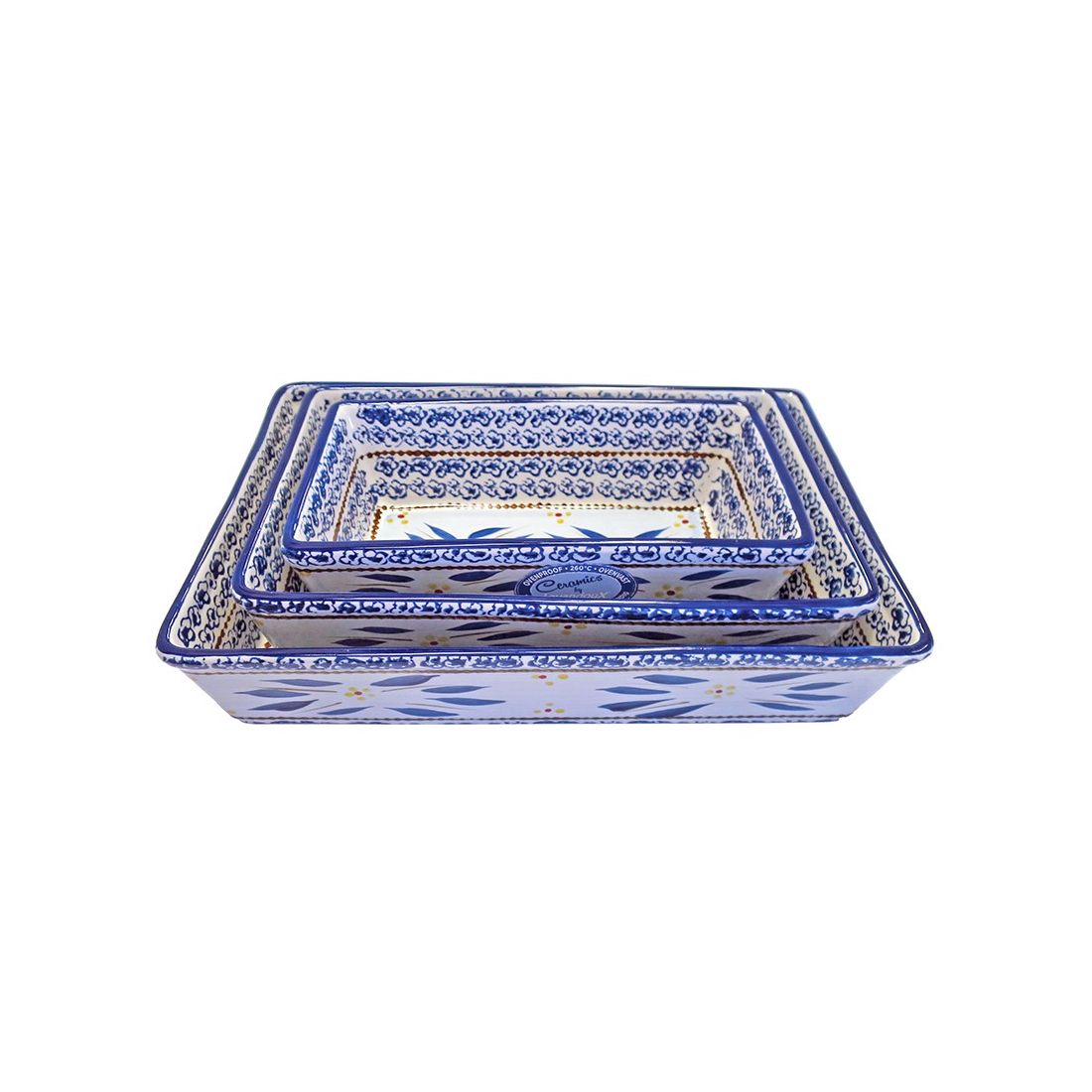 Ovenschaal Keramiek in Old World Blue