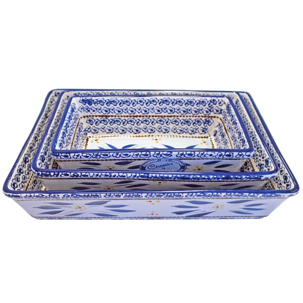 Oven Dish in Old World Blue