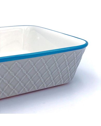 Square Burano Oven Dish in Grey