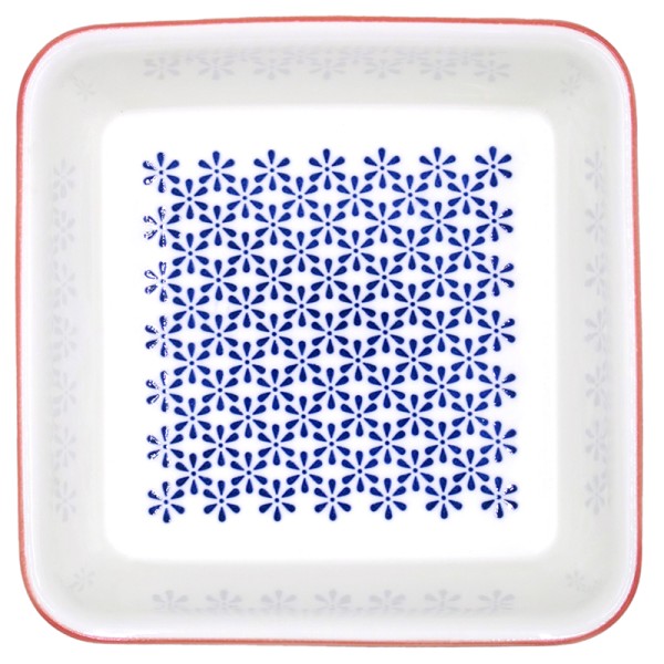 Square Burano Oven Dish in Blue