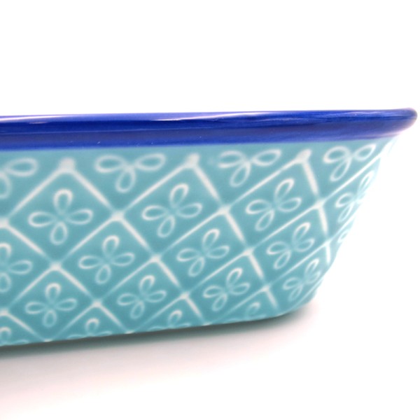 Burano Oven Dish in Turquoise