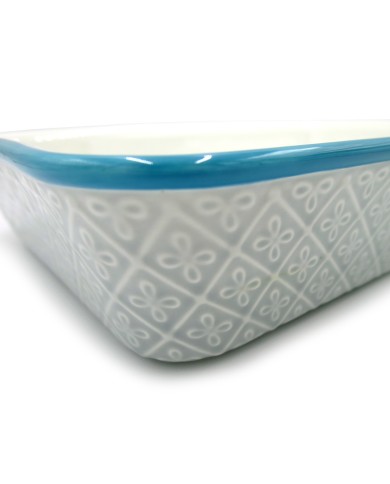Burano Oven Dish in Light Grey