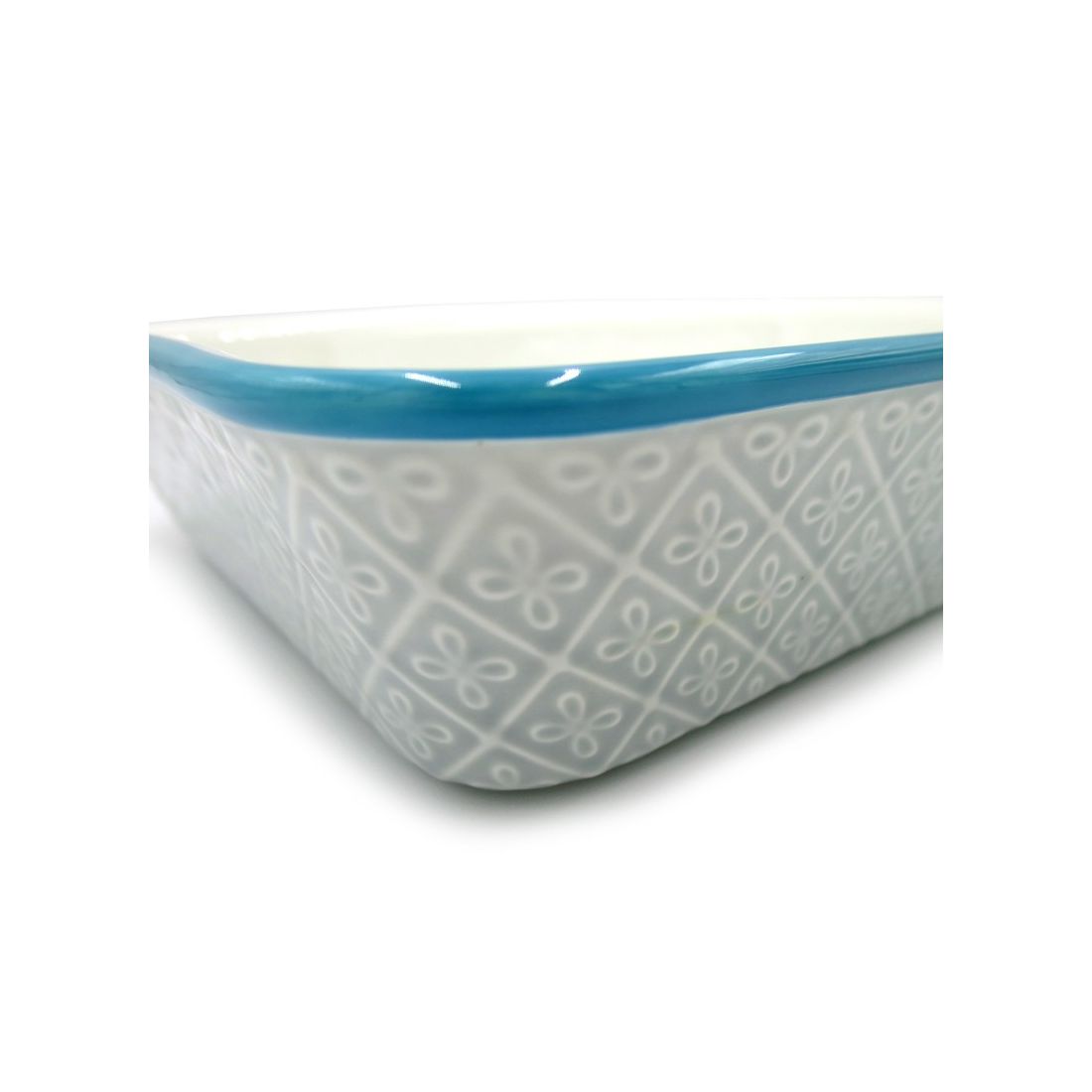 Burano Oven Dish in Light Grey