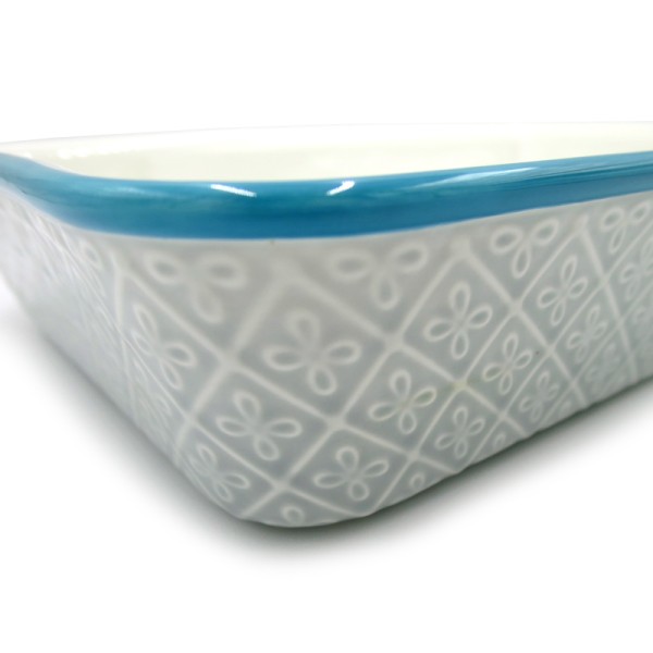 Burano Oven Dish in Light Grey