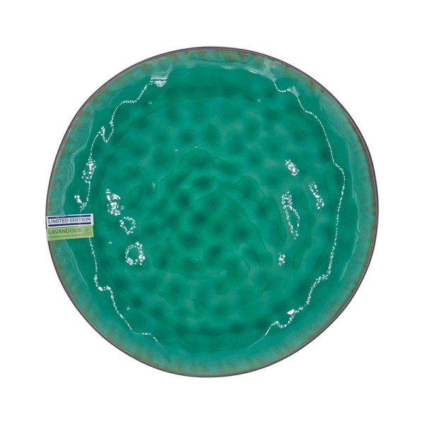 Crackle Glaze Side Plate Set in Green