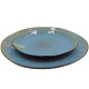 Stoneware Dinner Plate Set in Blue