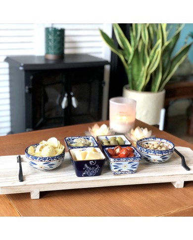 Square Tapas Set - the perfect size for serving snacks